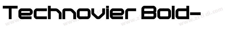 Technovier Bold字体转换
